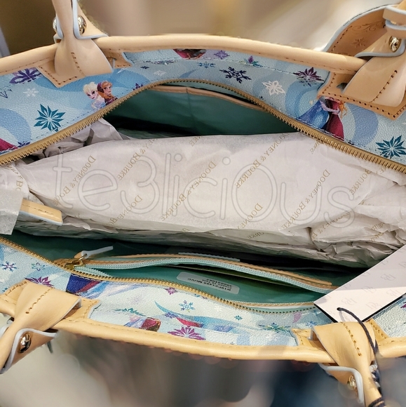 DISNEY DOONEY & BOURKE FROZEN ELSA ANNA TOTE - Picture 6 of 8
